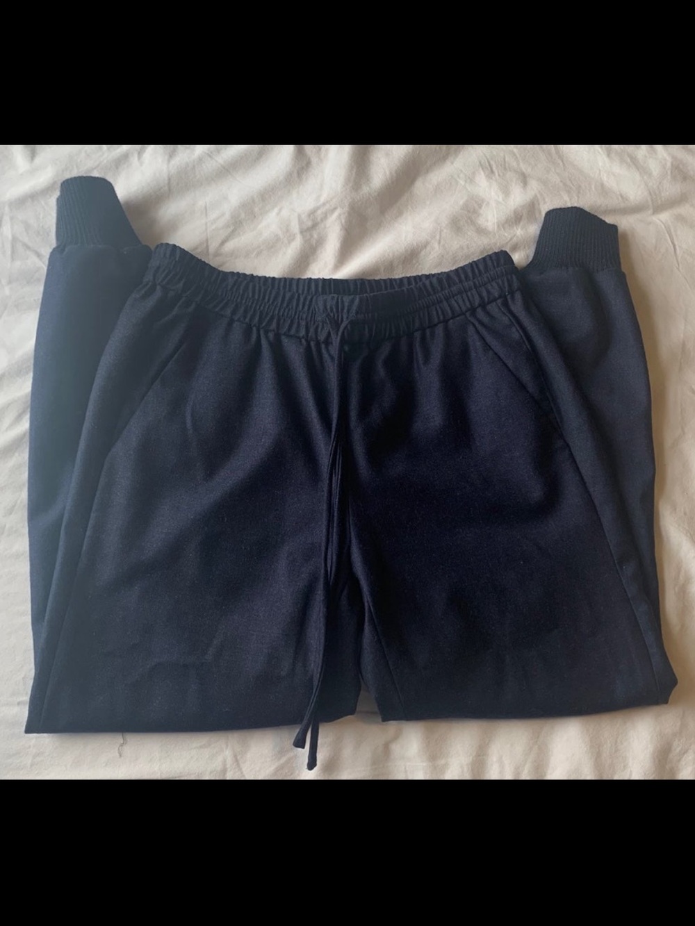 J. Crew Navy Blue Wool blend Joggers - size 0P